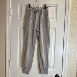Abercrombie & Fitch Light Gray Track Pants